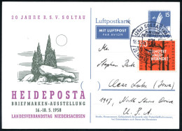 (20a) SOLTAU (HAN)/ A/ HEIDEPOSTA 1958 (18.5.) SSt = Megalith-Dolmengrab "Siebensteinhäuser" Auf Motivgl. PP 15 Pf. Luft - Vor- Und Frühgeschichte