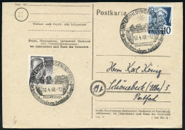 UNTERUHLDINGEN (BODENSEE)/ 2200-1100 V.Zr./ Gr.Freilichtmuseum Deutscher Vorzeit 1948 (10.4.) Gesuchter HWSt = Prähistor - Prehistoria