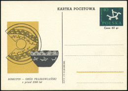 POLEN 1959 (Juli) 40 Gr. "archäolog. Ausgrabungen Biskupin", 2 Verschied. = Kompl. Satz Und 1 Farb-Variante , Ungebr., 3 - Vor- Und Frühgeschichte