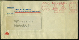 LEIPZIG N21/ Deutsche Druckfarbenfabrik/ Zülch & Dr.Scherl.. 1941 (25.6.) AFS = Sphinx U. Sonne) Dekorativer Firmen-Orts - Egyptologie