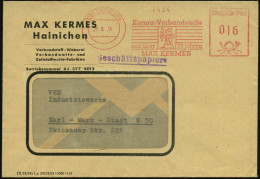 (10b) HAINICHEN/ Kerma-Verbandsstoffe/ Seit über 60 Jahren/ MAX KERMES 1954 (28.6.) Seltener Jubil.-AFS = Rache-Göttin " - Mythology