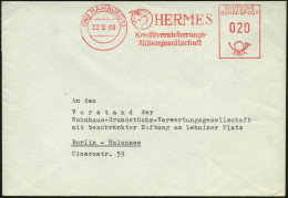 (24a) HAMBURG 13/ HERMES/ Kreditversicherungs-/ Aktienges. 1960 (22.12.) AFS = Hermeskopf (mit Flügelhut) = Kredit-Versi - Mythology