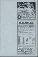 Leipzig 1904 Reklame-PP 3 Pf./2 Pf. Germania: Gebr. Senf.. =  M E R K U R  Mit Merkurstab U. Flügelhut (und Senf-Katalog - Mythologie