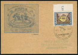 WIEN/ TAG DER BRIEFMARKE/ GDS 1943 (10.1.) SSt = Merkurkopf Auf 6 + 24 Pf. Tag Der Briefmarke (Mi. 828 EF) Auf Sonder-Kt - Mythologie