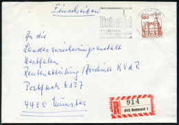 493 DETMOLD 1/ Mb/ Das Grüne Herz/ D.Teutoburger Waldes 1977 (27.12.) MWSt = Hermanns-Denkmal (= Varus-Schlacht 9 N. Chr - Archeologia