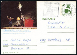 717 SCHWÄBISCH HALL/ Md/ Stadt/ Der Freilicht/ Spiele 1977 (22.3.) MWSt Auf Ortsgleicher BiP 40 Pf. Unfall, Grün: 717 Sc - Astronomy