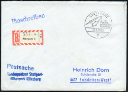 7 STUTTGART/ III./ EUROP./ RAUMFAHRT-/ KONGRESS 1963 (21.5.) SSt = Sternbild Stier (u. Rakete) + Alter RZ: Stuttgart 1/  - Astronomùia