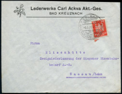 Bad Kreuznach 1925 (9.6) Seltener HWSt: KREUZNACH/ SOLBAD/heilt/u.verjüngt/ Durch Radium-Mutterlauge-Sole Auf Firmen-Bf. - Atome