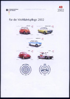 B.R.D. 2002 (Dez.) Oldtimer, Wofa-Satz Kompl., Je Mit Amtl. Handstempel  "M U S T E R"  = BMW "Isetta", Trabant P 50, Me - Cars