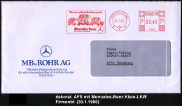 SCHWEIZ 1980 (30.1.) AFS.: 5032 ROHR (AG)/***/17374/Die Neuen Mercedes-Transporter/Merdedes-Benz.. (= Mercedes Klein-LKW - Voitures