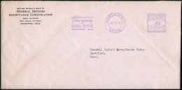 U.S.A. 1940 (16.1.) Lila AFS: WORCESTER/MASS./METER 82250/Save Money/with/GENERAL MOTORS/INSTALMENT PLAN , Klar Gest Fir - Cars