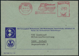 5812 WALTERSHAUSEN/ Multicar/ VEB/ FAHRZEUGWERK WALTERSHAUSEN 1983 (20.6.) AFS = Klein-LKW "Multicar" , Dekorativer Firm - Trucks