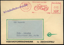 9363 GORNAU/ MZ-ERSATZTEILVERTRIEB 1970 (17.3.) AFS = Motorrad "M Z" , Klar Gest. Inl.-Firmen-Bf. Mit Firmen-Logo, Schön - Motos