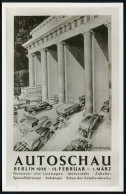 BERLIN-CHARLOTTENBG.5/ B/ 1886 1936/ 50 Jahre Automobil/ Autoschau 1936 (19.2.) SSt  =  1. Carl-Benz-Auto Auf EF 6 Pf. G - Auto's