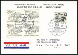 6 FRANKFURT AM MAIN/ A/ 44.INTERNAT./ AUTOMOBIL-AUSSTELLUNG 1969 (11.9.) SSt = Messe-Logo IAA 2x Auf MiF USA 12 C.Ford + - Coches