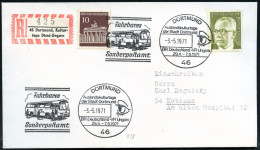 46 DORTMUND/ Auslandskulturtage/ ../ BRD - VR Ungarn/ Fahrbares/ Sonderpostamt 1971 (3.5.) Fahnen-SSt (Mob.PA/ Auge) 2x  - Coches