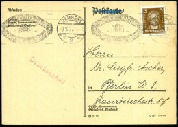 BAMBERG/ *2*/ Jm Postauto Von Pegnitz/ In Die Fränkische Schweiz 1927 (3.10.) Band-MWSt (Omnibus-Kühler) Inlands-Kt. (Bo - Autos