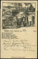 BASTEI/ A/ SÄCHS.SCHWEIZ 1892 (18.9.) Schw. Ra.3 (alte Form) = Hauspostamt Hotel U. Restaurant Auf Passender PP 5 Pf. Kr - Autres