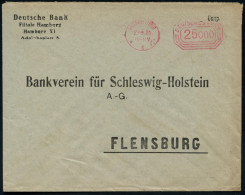 HAMBURG/ *1I/ DEUTSCHES REICH 1923 (29.8.) Infla-PFS "Achteck" 25ooo Mk. = Hochinflation , Firmen-Bf.: Deutsche Bank.. N - Autres