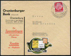 ORANIENBURG/ Sommerfrische/ Am Lehnitzsee Gr.Freibad 1935 (9.11.) HWSt (Segelboot) + Color-Werbevignette Für POSTKARTEN- - Autres