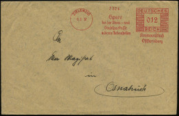 ZIELENZIG/ Spare/ Bei Der Kreis-u./ Stadtsparkasse../ Kreisausschuß/ Osternberg 1932 (5.2.) Seltener AFS Francotyp Klar  - Sonstige & Ohne Zuordnung