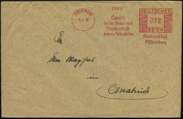 ZIELENZIG/ Spare/ Bei Der Kreis-u./ Stadtsparkasse../ Kreisausschuß/ Osternberg 1932 (5.2.) Seltener AFS Francotyp Klar  - Autres & Non Classés