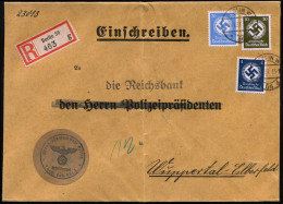 BERLIN W/ *56k 1937 (9.11.) 1K-Brücke Auf Behördendienst 4 Pf., 20 Pf. U. 30 Pf. + RZ: Berlin 56/g + Dienst-HdN: Preuß.  - Autres