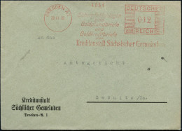 DRESDEN A1/ Sichere Geldanlagen/ Sind/ Goldpfandbriefe/ U./ Goldkreditbriefe/ Der/ Kreditanstalt Sächs.Gemeinden 1933 (2 - Autres