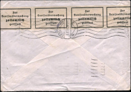 Berlin NW 7 1938 (30.6.) MaWellenSt.: LOUGHBOROUGH/LEICESTERSHIRE Auf Großbrit. 1 P. U. 1 1/2 P., Rs. Deutscher Devisenz - Autres