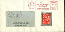 LEIPZIG/ N 22/ Nur Wer Versichert,/ Ist Gesichert!/ Leipz.Verein Barmenia/ Kranken-u.Lebensversiche-rung 1937 (25.5.) AF - Autres
