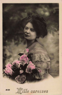 FANTAISIES - Femme - Mille Caresses - Colorisé  - Carte Postale Ancienne - Mujeres