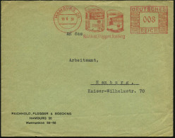 HAMBURG 26/ IDOVERNOL/ WEISSLACK../ Schleifgrund/ Reichhold,Flügger & Boecking 1936 (18.6.) AFS Francotyp = 2 Farbeimer  - Chimie