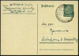 KLAFFENBACH/ Bedeutende Benzin-Fabriken 1936 (28.1.) Seltener HWSt Auf Bedarfs-Karte (Bo.1) - CHEMIE / PRODUKTE / CHEMIS - Scheikunde