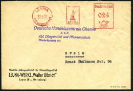 LEUNA/ (KR MERSEBURG)/ LEUNA 1951 (17.12.) AFS Francotyp = Firmenlogo Auf Firmen-Bf.: Staatl. Aktiengesellschaft Für Min - Química