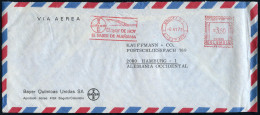 KOLUMBIEN 1974 (2.5.) AFS.: BOGOTA DE./LC.-337 AEREO/PB 195/BAYER/Bayer DE HOY/EL SABER DE MANANA (Bayer-Logo) + Viol. R - Química