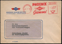 (24a) HAMBURG-HARBURG 1/ PHOENIX/ Gummi 1958 (28.4.) AFS (Firmen-Logo) Klar Auf Zweifarbigem, Motivgl. Firmen-Bf.! (Dü.E - Scheikunde