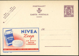 BELGIEN 1948 90 C. Reklame-P. Löwe, Braunviol.: NIVEA Zeep.. (Nivea-Seife) Fläm. Text, Ungebr. (Mi.P 248 II / 949) - HAU - Chimie