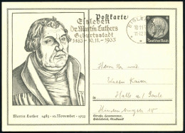 EISLEBEN/ **f/ Dr.Martin Luthers/ Geburtsstadt/ 1483-10.11. 1933 (10.11.) Sehr Seltener MWSt Klar Auf Passender Sonder-P - Christianity