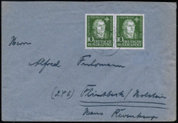 B.R.D. 1952 (8.8.) 10 Pf. Martin Luther, Reine MeF: Paar , Sauber Gest. (Solingen) Inl.-Bf. (Mi.149 ,MeF , + 40.- EUR) - - Cristianismo