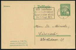 NEUMÜNSTER/ **h/ 800 Jahrfeier/ D.Jndustriestadt/ ..20.-25.Sept. 1925 (21.7.) Seltener MWSt Klar Gest.Inl.-Karte (Bo.2 A - Other & Unclassified