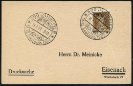 RHEINE (WESTF)/ 1/ 1327-1927/ 600 JAHRFEIER/ 10.-12.Sept. 1927 (18.7.) HWSt ,klar! (Bo. 1 , Ty.I , Nur Einige Monate 192 - Other & Unclassified