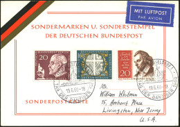 (22a) DÜSSELDORF 1/ TAG DER DANZIGER 1960 (19.6.) SSt = Hanse-Kogge (histor. Darstellung) 2x Klar Auf Übersee-Flp.-Kt.!  - Autres & Non Classés