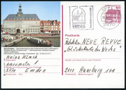 2970 EMDEN/ T/ Seehafenstadt. 1983 (18.6.) MWSt (Rathaus) Auf Motiv- U. Ortsgl. BiP 60 Pf. Burgen: 2970 Emden - Seehafen - Otros & Sin Clasificación