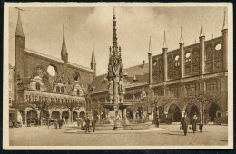 Lübeck 1936 (15.2.) 6 Pf. BiP WHW-Lotterie, Grün: Marktplatz U. Rathaus (Eizelkarte) Bedarf (gest In Oberlahnstein), Ort - Otros & Sin Clasificación