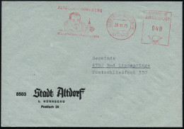 8503 ALTDORF B NÜRNBERG/ Wallenstein-Festspiele 1973 (28.11.) AFS = Kopfbild Wallenstein (teils Etw.schwach, Aber Lesbar - Other & Unclassified