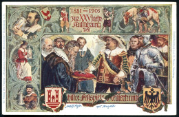 Rothenburg O.d.T. 1905 PP 5 Pf. Wappen, Grün: "25jähr. Aufführung Histor Festspiel Meistertrunk" = Szene Aus Dem 30jähr. - Other & Unclassified