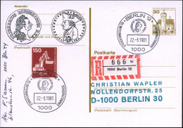 1000 BERLIN 12/ 10.INTERNAT.SAMMLERBÖRSE 1981 (22.3.) SSt = Thaler-Münze Mit Friedrich II (latein.Inschrift) Auf Amtl. P - Autres & Non Classés