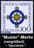 B.R.D. 1992 (Mai) 100 Pf. "150 Jahre Orden Pour Le Mérite" + Amtl. Handstempel  "M U S T E R" ("Friedensklasse", Gestife - Other & Unclassified