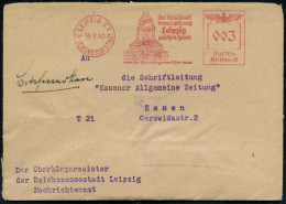 LEIPZIG C1/ REICHSMESSESTADT/ Wer Deutschland/ Kennen Will,muß/ Leipzig/ Gesehen Haben/ Der Oberbürgermeister 1943 (14.8 - Napoleon