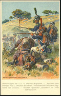 Nürnberg 1914 (Juli) PP 5 Pf. Hupp-Wappen, Grün: 100-Jahrfeier 14. Inf.-Regmt. Hartmann = 1811 Überfall Spanischer "Guer - Napoléon